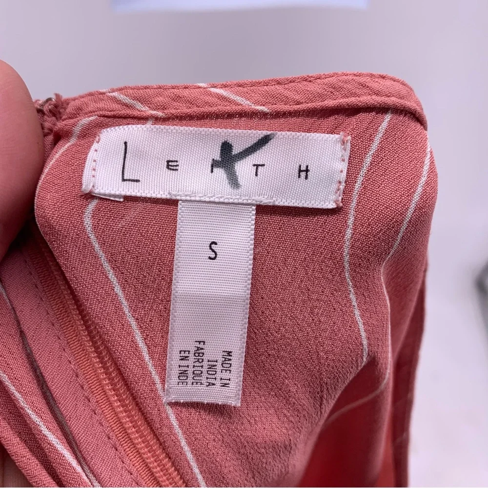 Leith Pink and White Cutout Pantsuit Size Small